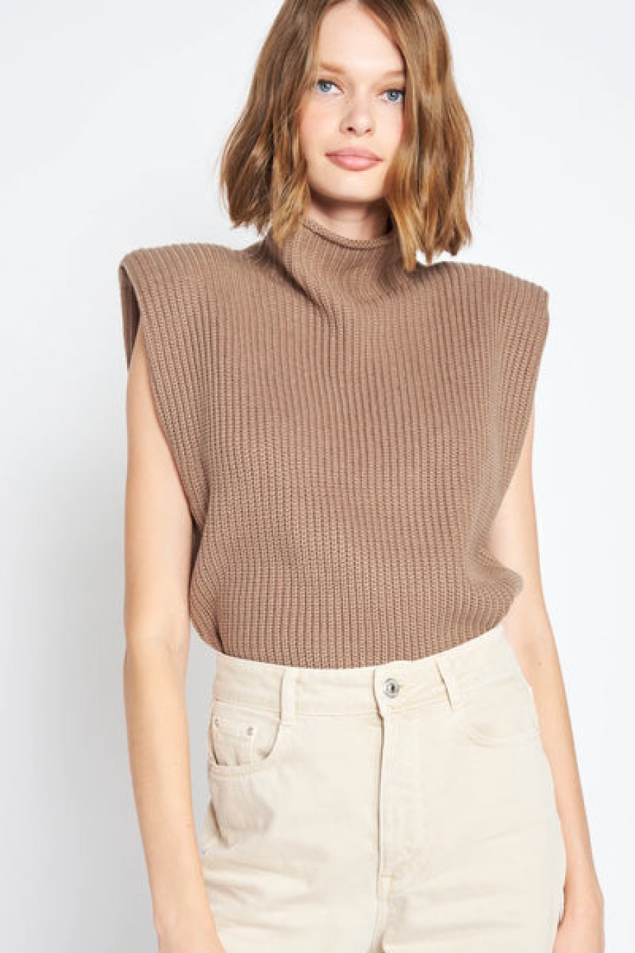 PISTOLA Alpine Cozy Crew Neck Sweater in Ivory